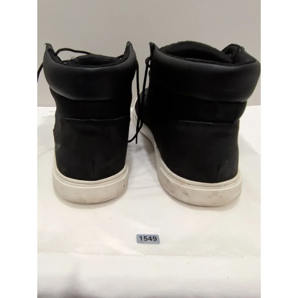 Timberland Groveton Chukka Boots Mens Black Leather Canvas High Top Sz 13/ 9464B